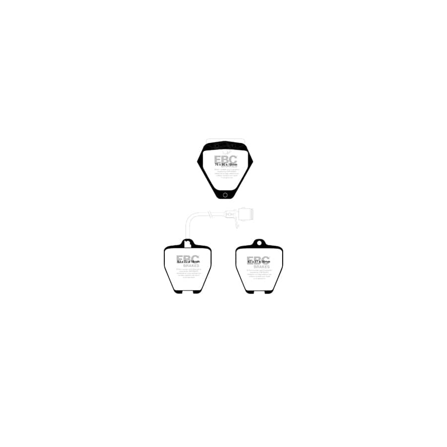 EBC PD13KF076 Audi C4 D2 Yellowstuff Front Brake Pad & GD Disc Kit - Girling/TRW Caliper (Inc. A8, S4, S6) 2 | Casma Car Parts