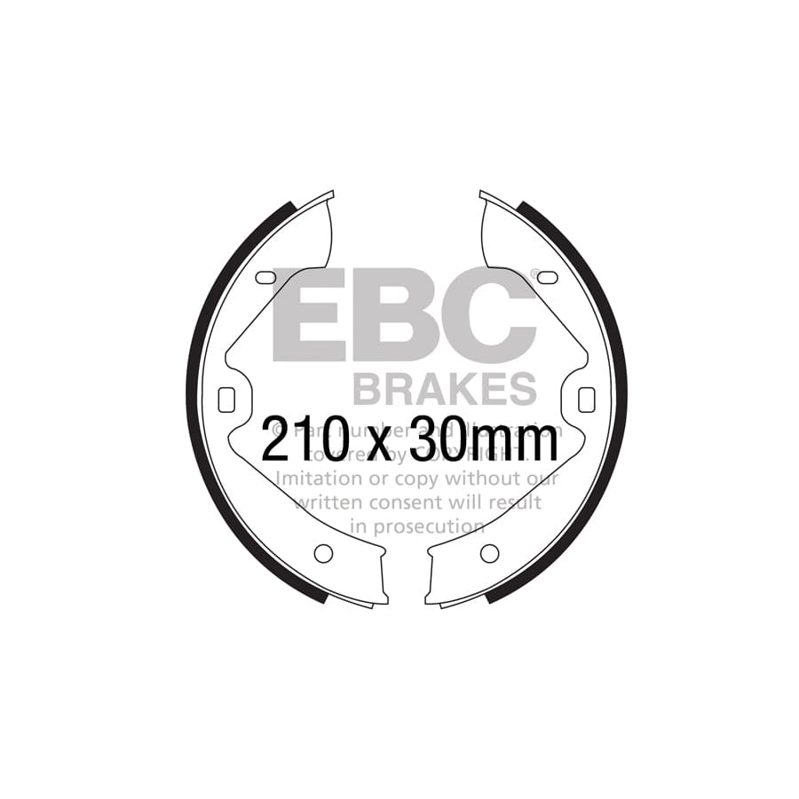 EBC 6701 Porsche VW Cayenne Rear Brake Shoes 1 | Casma Car Parts
