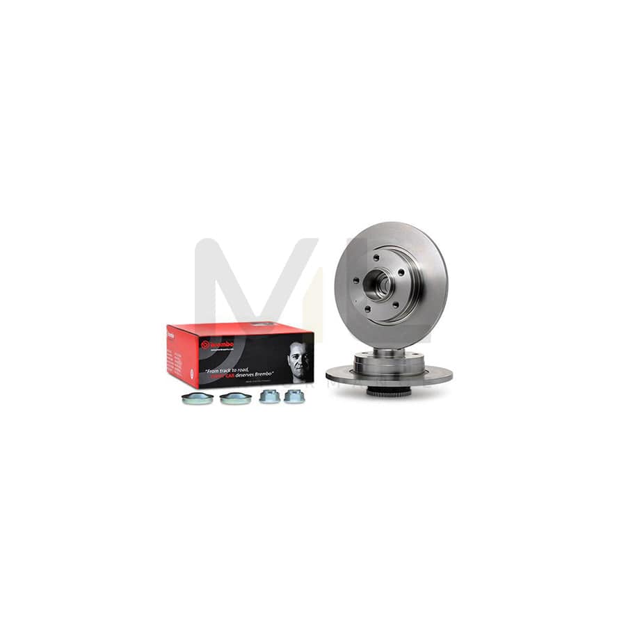 BREMBO BEARING DISC LINE 08.9597.17 Brake Disc Solid, with ABS sensor ring, with wheel bearing set | ML Performance Car Parts