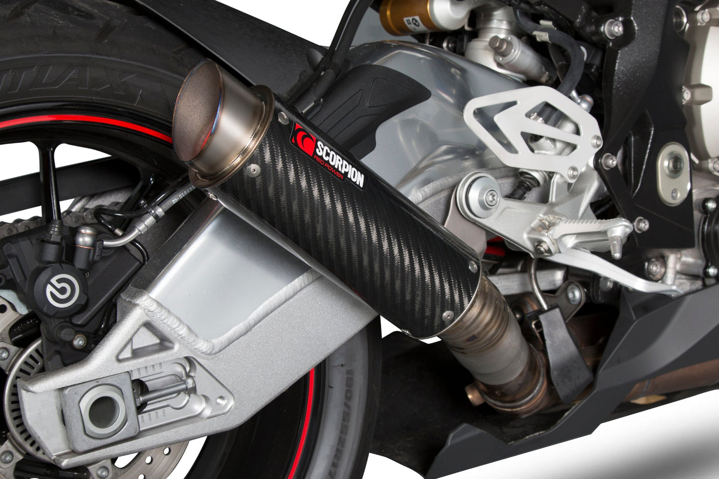 Scorpion BM1001CEM BMW S1000 RR Rp1-Gp Slip-On - Carbon Fibre Sleeve | Casma UK