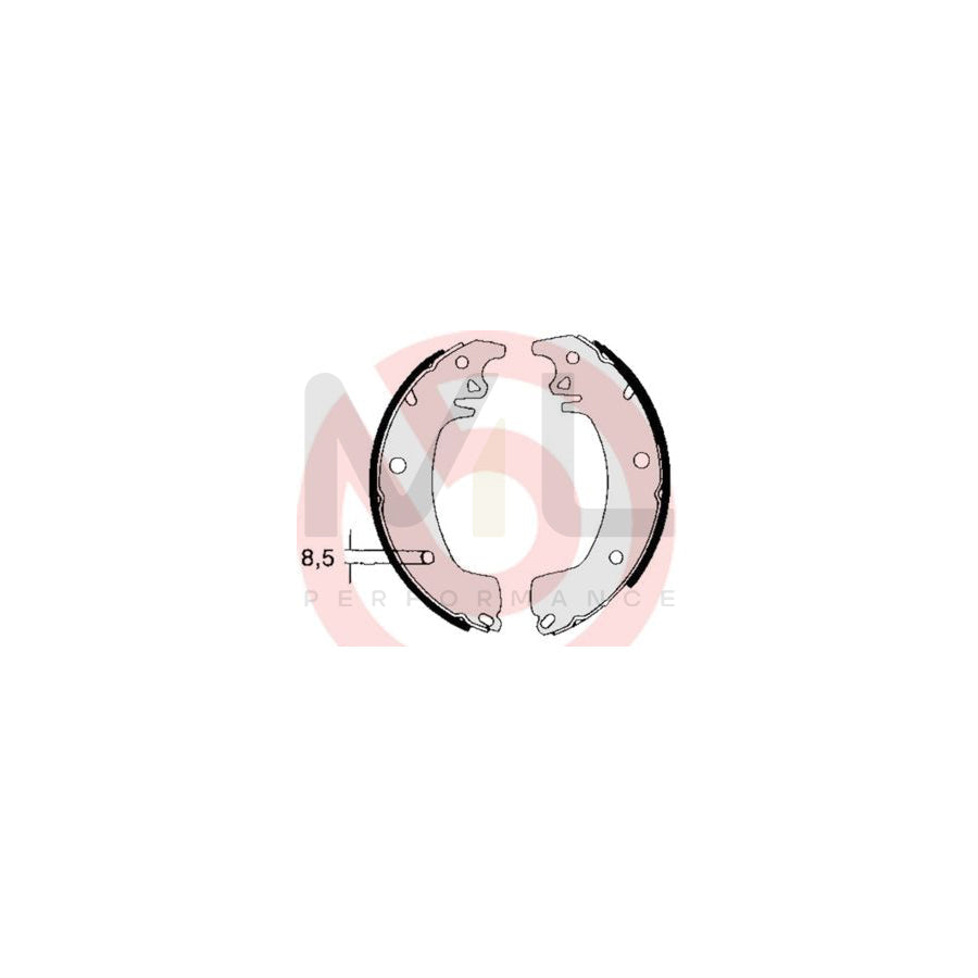 BREMBO S 68 514 Brake Shoe Set with accessories | ML Performance Car Parts