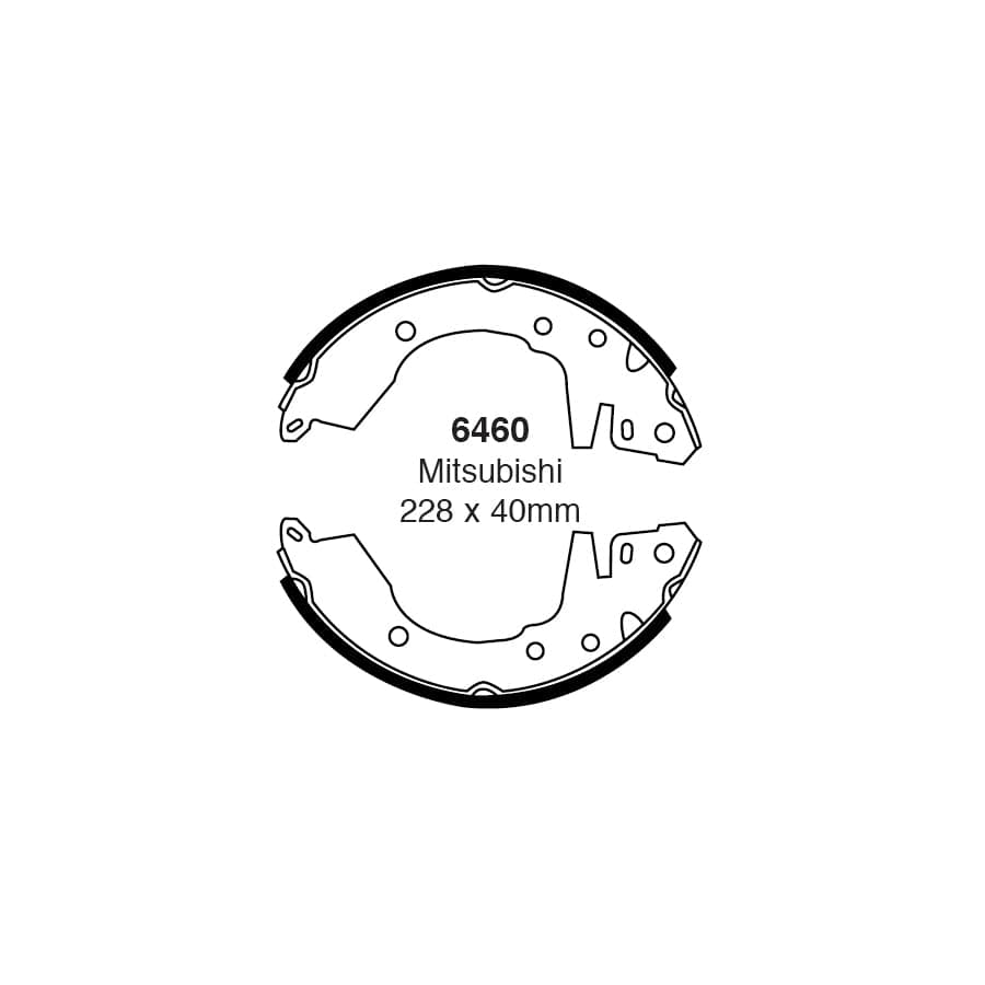 EBC 6460 Mitsubishi Space Wagon Rear Brake Shoes 1 | Casma Car Parts