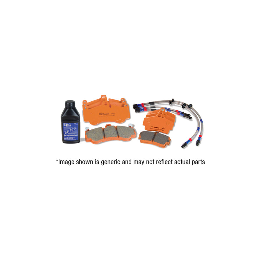 EBC PLK1961R BMW E60 Orangestuff Pads and Brake Line Track Pack - ATE Caliper 1 | Casma Car Parts