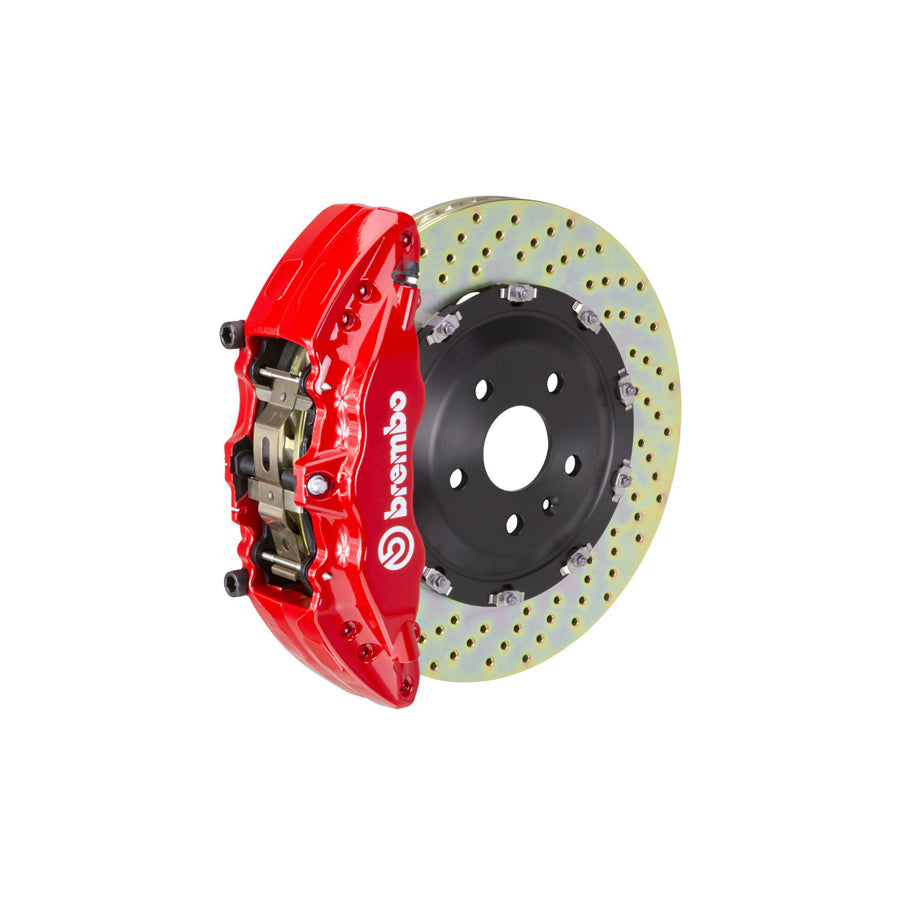 Brembo 1J1.9007A Toyota Tundra Front GT 6-Pistons Drilled 2-piece Big Brake Kit 380x34mm
