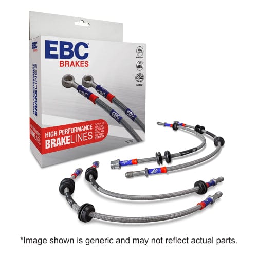 EBC BLA1993-4L VW Stainless Braided Brake Lines - TRW / ATE Caliper