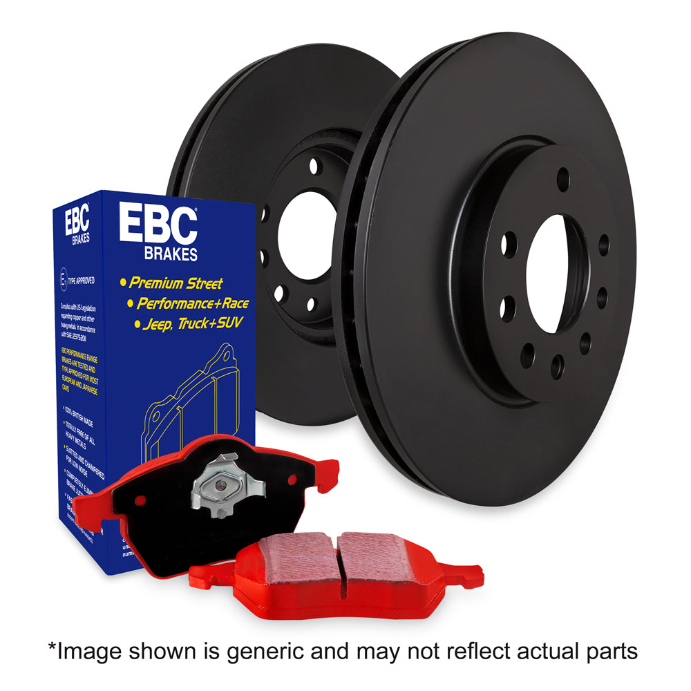 EBC Mercedes-Benz W/S/C204 W/S212 C218 Redstuff 3000 Series Rear Sport Brake Pads & Premium OE Replacement Front Discs - TRW Caliper | Casma