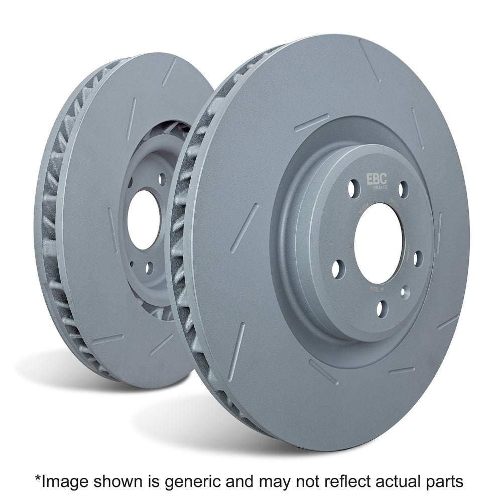 EBC USR2-2058 Porsche USR Series Sport Disc Set Two Face Slotted Discs