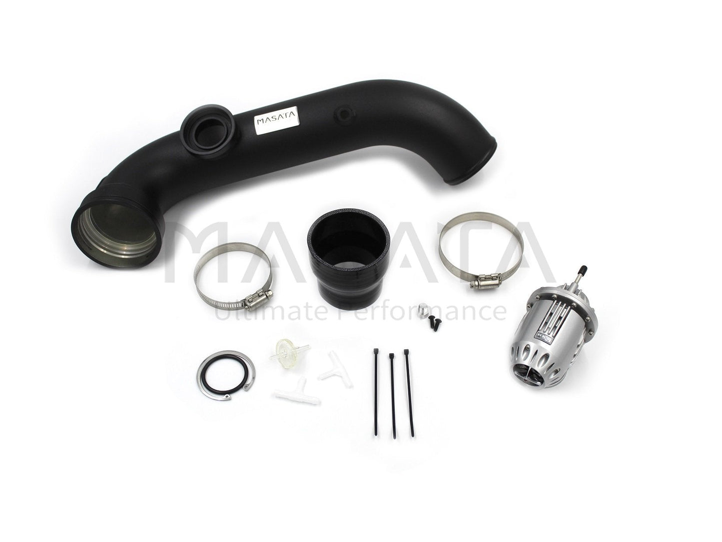 Masata BMW N54 E82 E90 E92 Aluminium Chargepipe with HKS BOV Blow Off Valve (1M, 135i & 335i) - ML Performance UK