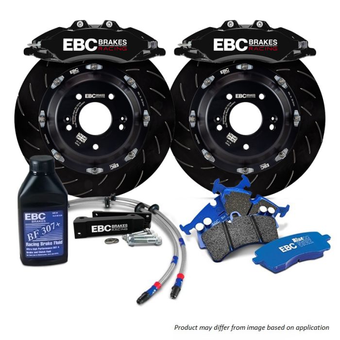 EBC BBK036BLK1 Big Brake Kit Front 355x32mm Curved Slotted Apollo6 Black