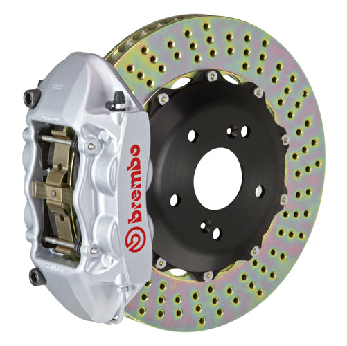 Brembo 2P-.6009A 4-Piston Monobloc Calipers 328x28mm (12.9") 2-Piece Discs Brake Disc (Rear)