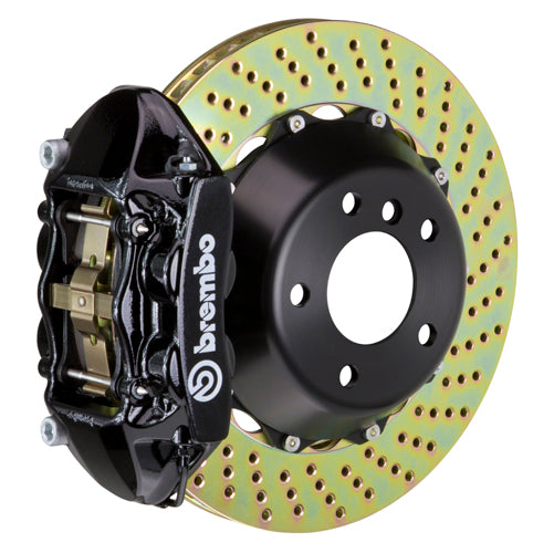 Brembo 2P-.8004A 4-Piston Monobloc Calipers 345x28mm (13.6") 2-Piece Discs Brake Disc (Rear)