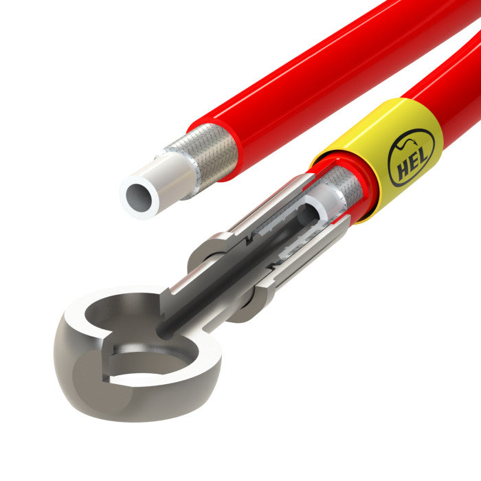 HEL Performance CALCONV-006 Front Caliper Conversion Brake Lines Stainless Steel Braided | ML Performance Car Parts