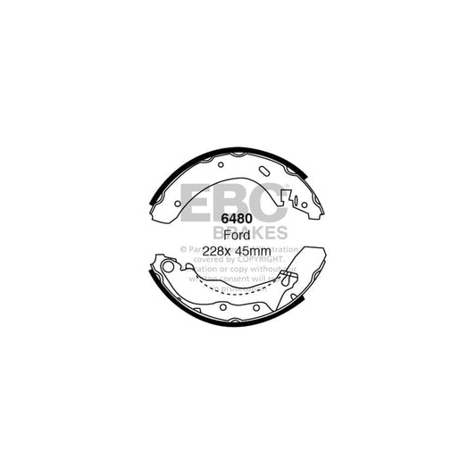 EBC 6480 Ford Rear Brake Shoes 1 | Casma Car Parts