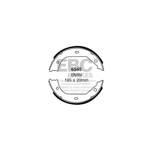 EBC 6545 BMW Rear Brake Shoes 1 | Casma Car Parts