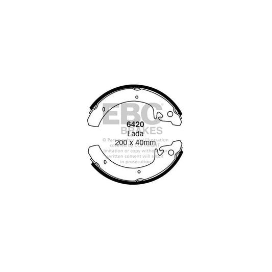 EBC 6420 Lada Rear Brake Shoes (Inc. Kalina, Priora, Samara) 1 | Casma Car Parts