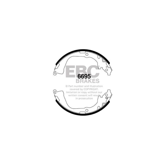 EBC 6695 VW Amarok Rear Brake Shoes 1 | Casma Car Parts