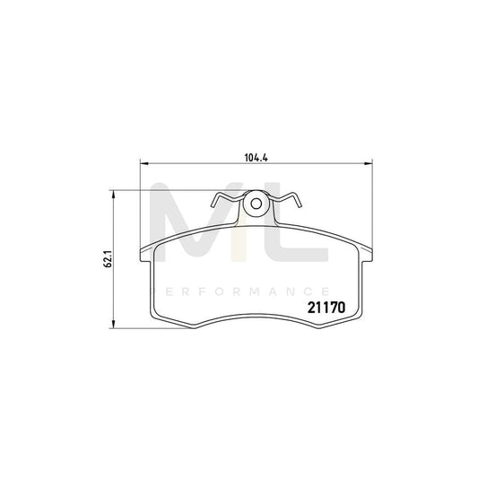 Brembo P 41 003 Brake Pad Set Excl. Wear Warning Contact, With Brake Caliper Screws | ML Performance Car Parts