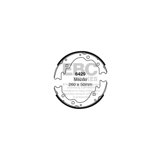 EBC 6429 Asia Motors Mazda Rear Brake Shoes 1 | Casma Car Parts