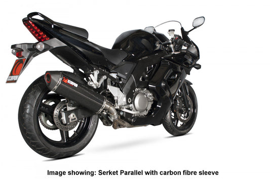 Scorpion RSI84TEO Suzuki SV650 Serket Parallel Slip-On - Titanium Sleeve | Casma UK