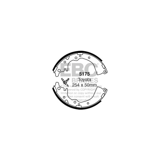 EBC 5175 Toyota Rear Brake Shoes 1 | Casma Car Parts