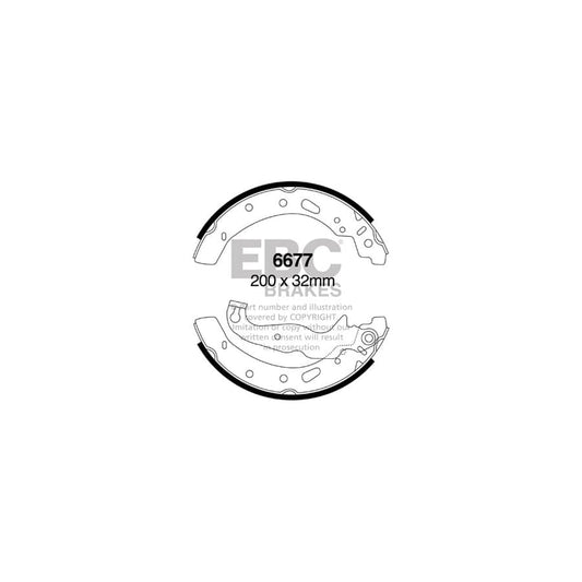 EBC 6677 Ford Rear Brake Shoes 1 | Casma Car Parts