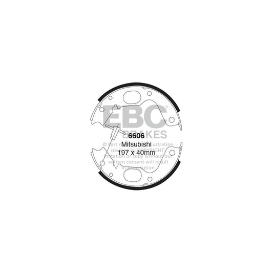 EBC 6606 Mitsubishi Rear Brake Shoes 1 | Casma Car Parts