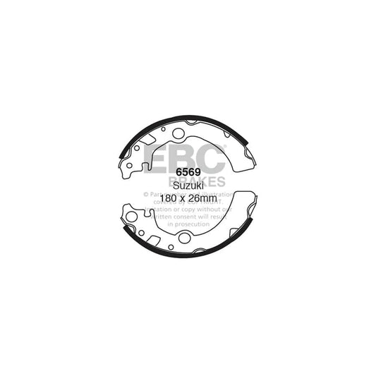 EBC 6569 Suzuki Wagon-R Rear Brake Shoes 1 | Casma Car Parts