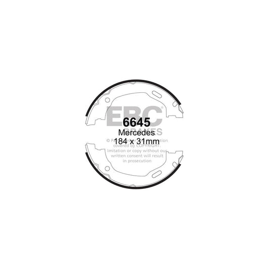 EBC 6645 Chrysler Mercedes-Benz W163 Rear Brake Shoes 1 | Casma Car Parts