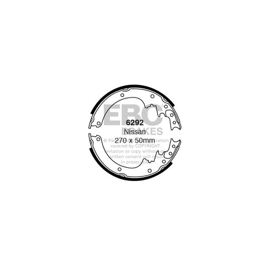 EBC 6292 Nissan Cabstar Rear Brake Shoes 1 | Casma Car Parts