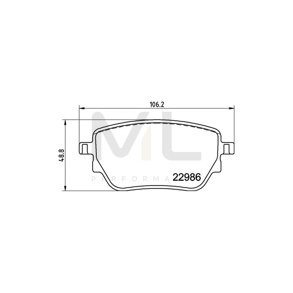 Brembo P 50 151 Brake Pad Set Excl. Wear Warning Contact, With Anti-Squeak Plate, With Brake Caliper Screws | ML Performance Car Parts