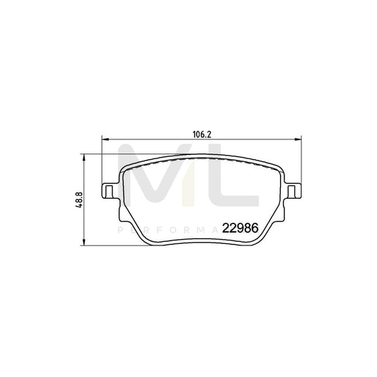 Brembo P 50 151 Brake Pad Set Excl. Wear Warning Contact, With Anti-Squeak Plate, With Brake Caliper Screws | ML Performance Car Parts