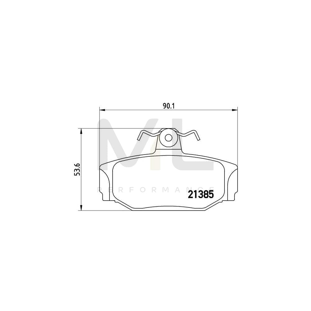 Brembo P 86 009 Brake Pad Set Excl. Wear Warning Contact, With Brake Caliper Screws | ML Performance Car Parts