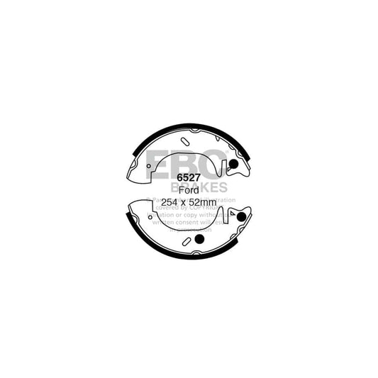 EBC 6527 Ford Transit Rear Brake Shoes 1 | Casma Car Parts