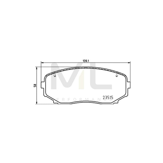 Brembo P 54 060 Brake Pad Set Excl. Wear Warning Contact | ML Performance Car Parts
