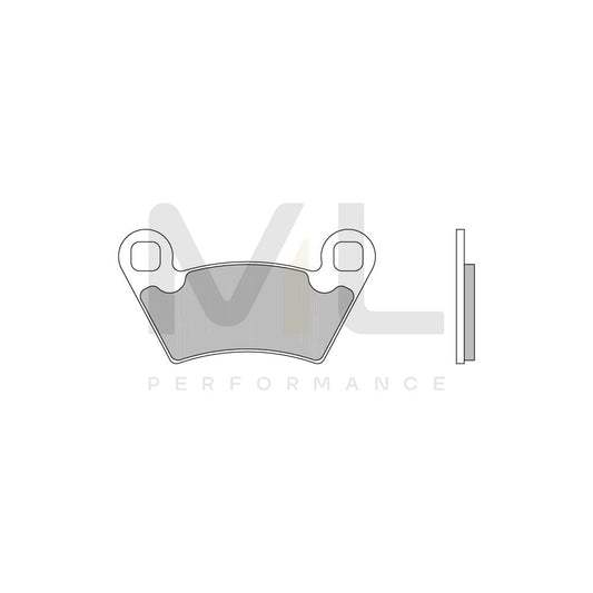 Brembo Sinter Offroad 07Po07Sd Brake Pad Set Front And Rear | ML Performance Car Parts