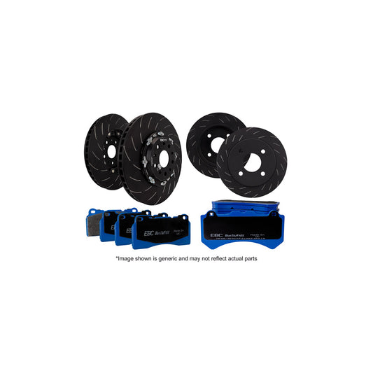 EBC P2DK037B Mitsubishi Lancer Evo 10 Full Vehicle Kit Bluestuff Pads & 2-Piece Fully-Floating Discs - Brembo Caliper 1 | Casma Car Parts
