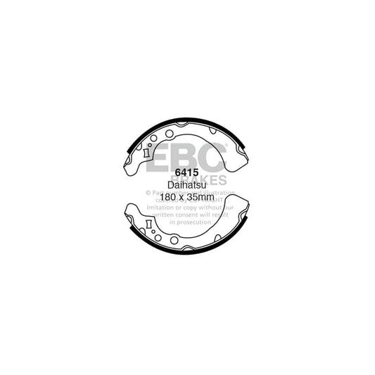 EBC 6415 Daihatsu 850 Rear Brake Shoes 1 | Casma Car Parts
