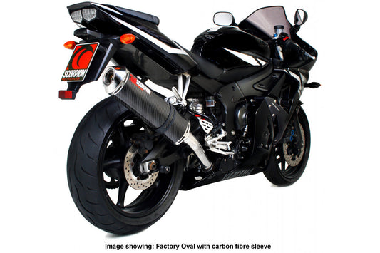 Scorpion EYA68SEM Yamaha YZF-R6 Factory Round Slip-On - Polished Stainless Steel Sleeve | Casma UK