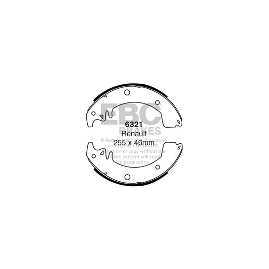 EBC 6321 Renault Trafic Rear Brake Shoes 1 | Casma Car Parts