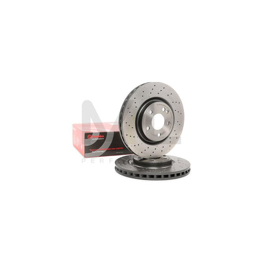 BREMBO COATED DISC LINE 09.B807.51 Brake Disc Perforated / Vented, Coated, High-carbon, with bolts/screws | ML Performance Car Parts