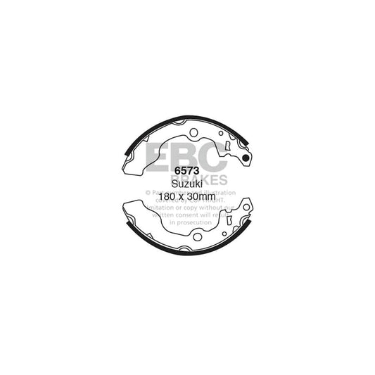 EBC 6573 Suzuki Alto Rear Brake Shoes 1 | Casma Car Parts