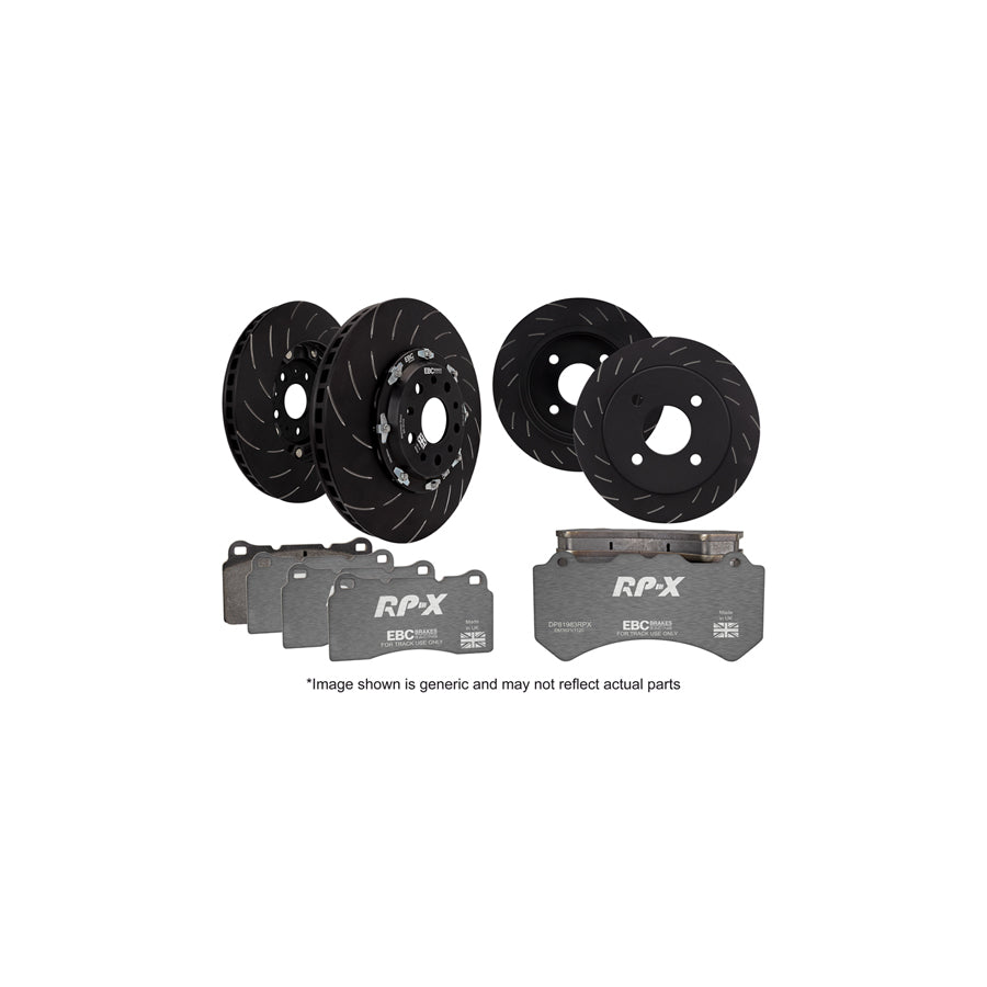 EBC P2DK037RPX Mitsubishi Lancer Evo 10 Full Vehicle Kit RPX Full Race Pads & 2-Piece Fully-Floating Discs - Brembo Caliper 1 | Casma Car Parts