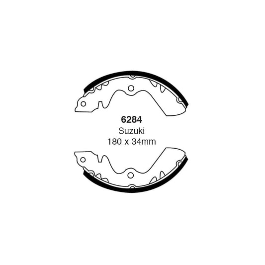 EBC 6284 Suzuki Carry Front/Rear Brake Shoes 1 | Casma Car Parts