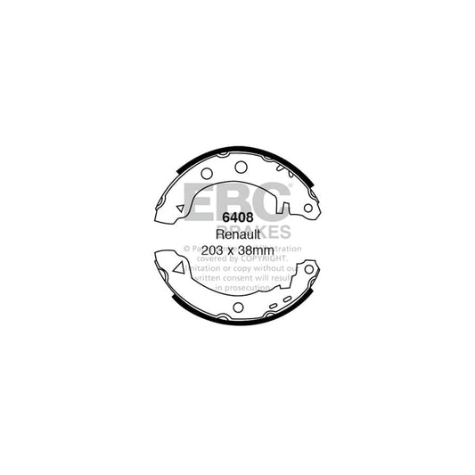 EBC 6408 Citroen Renault Rear Brake Shoes - Bendix Caliper 1 | Casma Car Parts