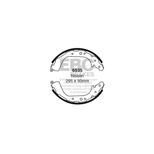EBC 6535 Nissan Rear Brake Shoes (Inc. Navara, NP300, Pick Up) 1 | Casma Car Parts