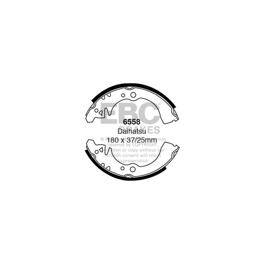 EBC 6558 Daihatsu Sirion Rear Brake Shoes 1 | Casma Car Parts