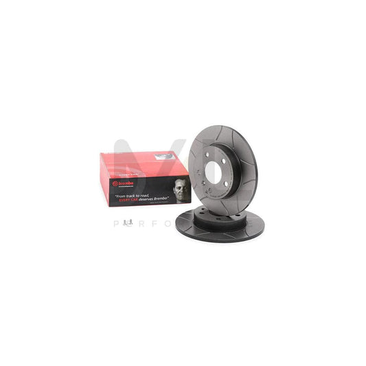 BREMBO MAX LINE 08.7627.75 Brake Disc Slotted, Solid, Coated, with bolts/screws | ML Performance Car Parts