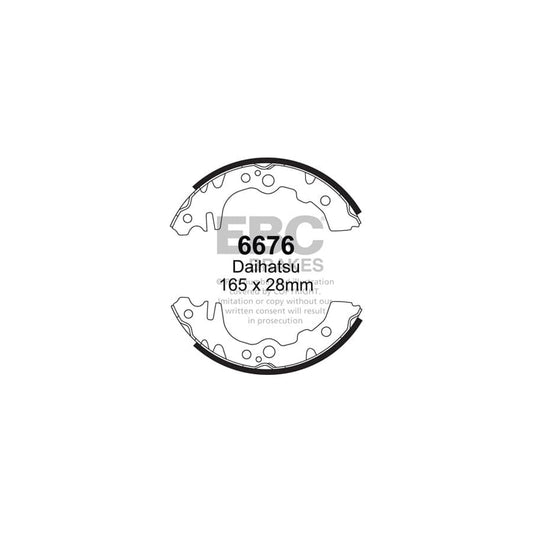EBC 6676 Daihatsu Trevis Rear Brake Shoes 1 | Casma Car Parts