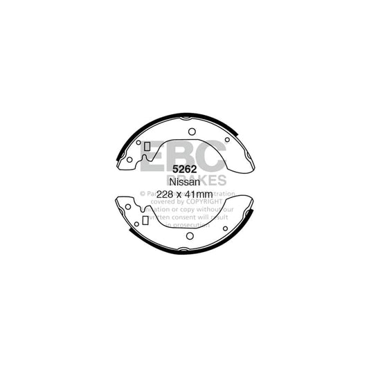 EBC 5262 Datsun Nissan Rear Brake Shoes 1 | Casma Car Parts