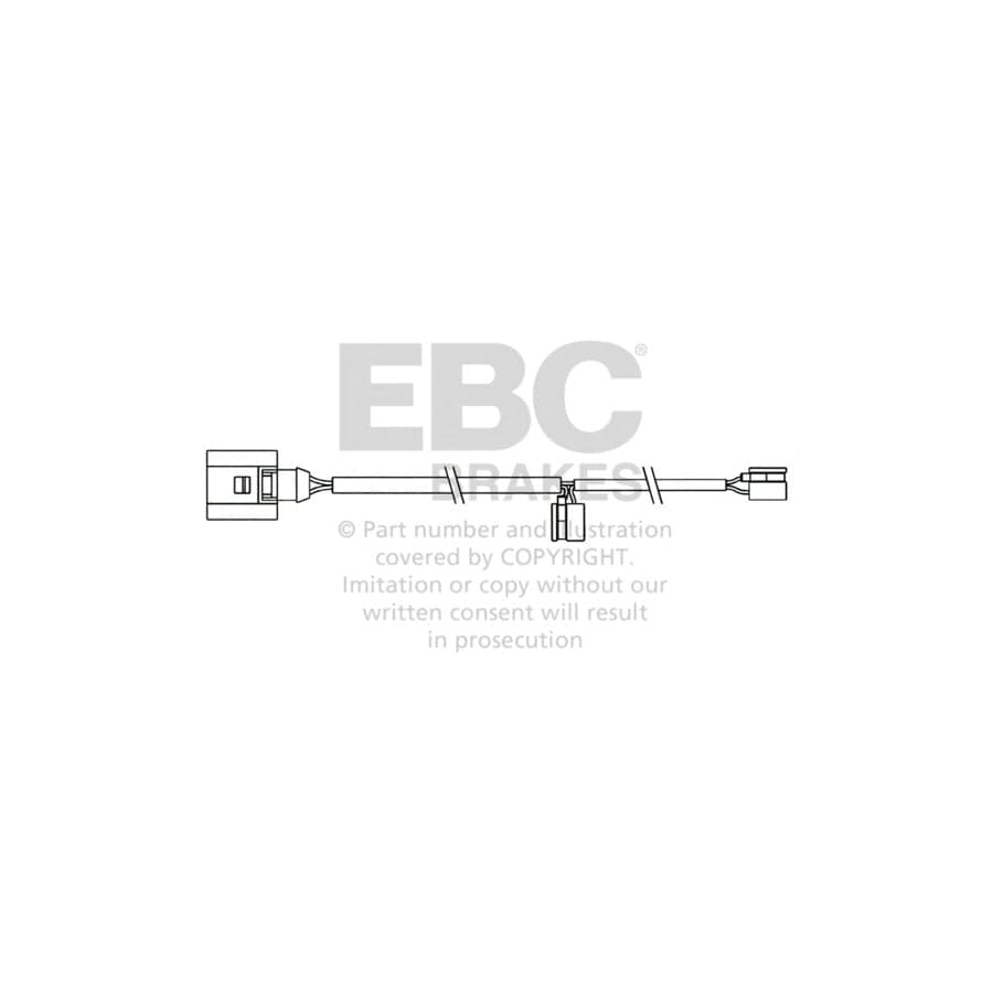 EBC EFA158 Audi Porsche Rear Wear Leads - Brembo Caliper (Inc. Q7 & Cayenne 9PA) 1 | Casma Car Parts